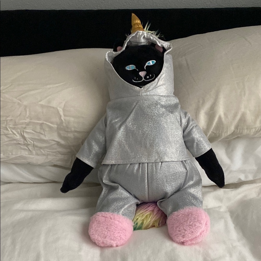 Ripndip Silver and Pink Unicorn Plush